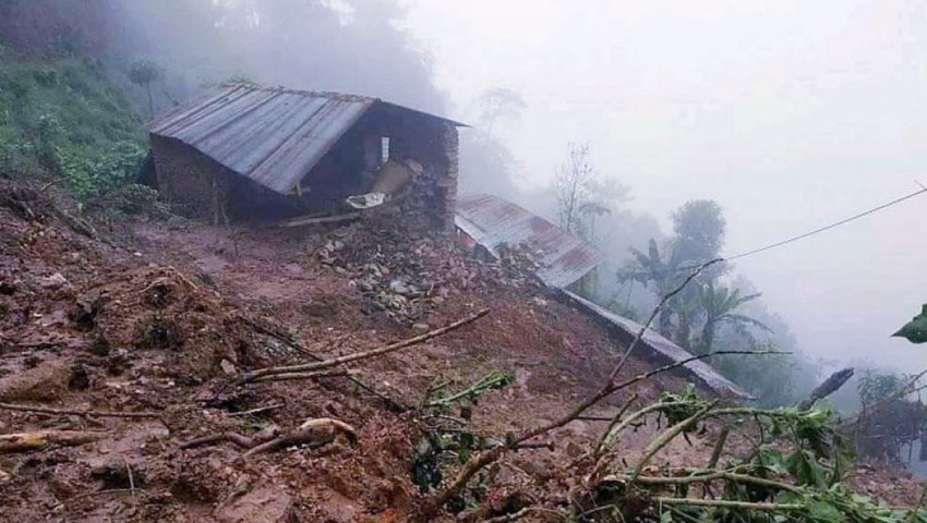 अछाममा पहिरोमा ज्यान गुमाएकाको सामूहिक दाहसंस्कार