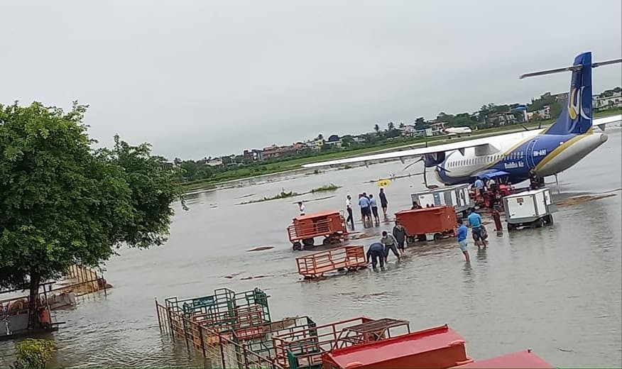 विराटनगर विमानस्थल डुबानमा