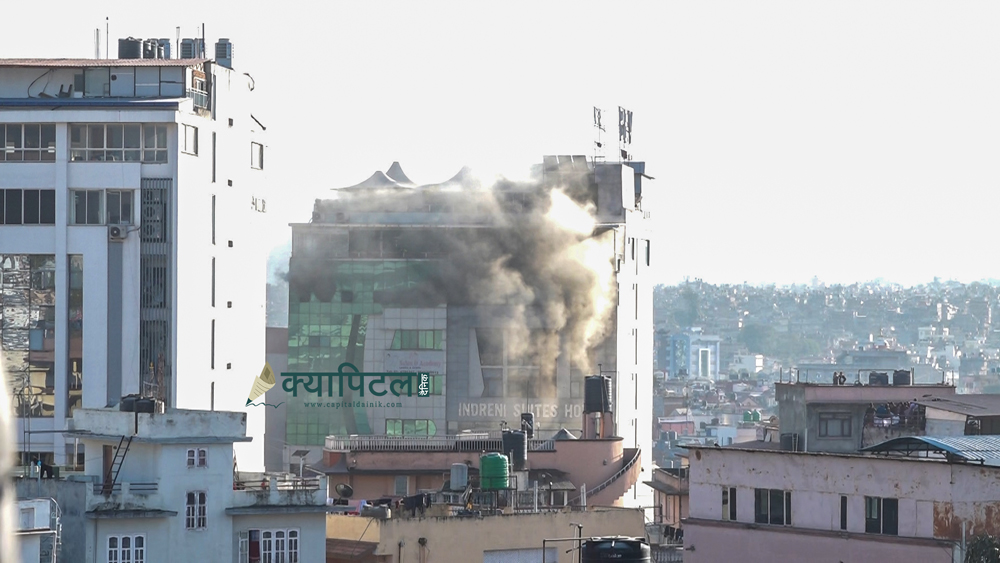 इन्द्रेणी कम्प्लेक्सको जिम सेन्टरमा भएको आगलागीबाट २ करोडभन्दा बढीको क्षति