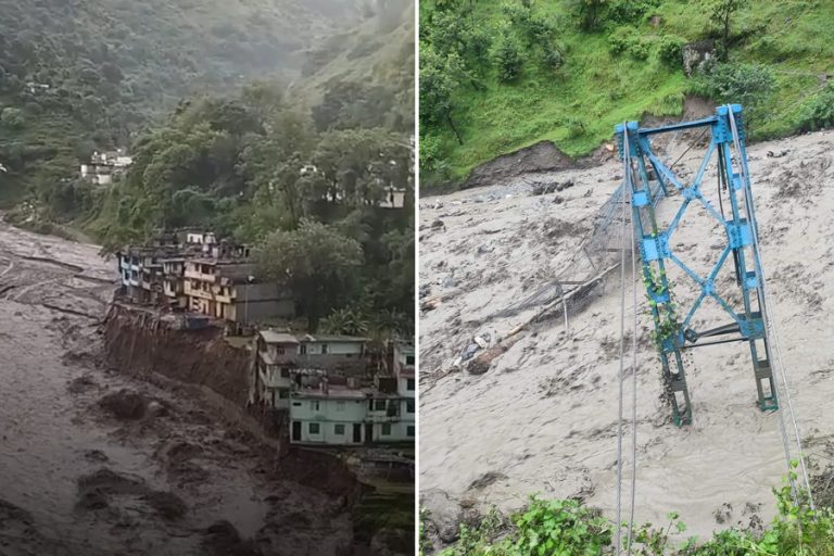 दार्चुलामा बाढीरपहिरोपछि थुनिएको महाकाली नदीमा पानी बग्न थाल्यो